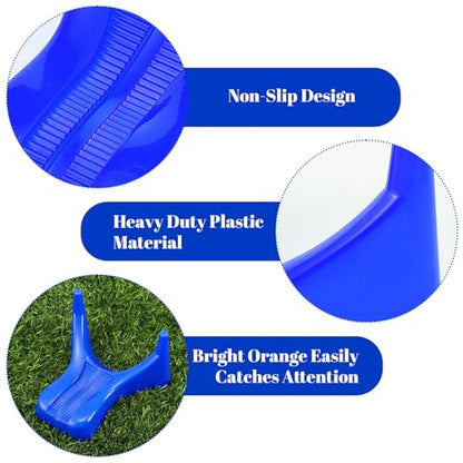 Soulchen Football Style Kickoff Kicking Tee Rugby Ball Display Stand Compatible for All Ball Sizes Football Display Stand for Kickoff Practice Equipment