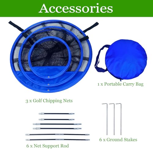 SANTA CASA Golf Chipping Net - Portable Pop-Up Practice Target with Carry Bag, Foldable Net for Indoor Outdoor Backyard Training, Ideal Gift for Men Women & Teen Golfers