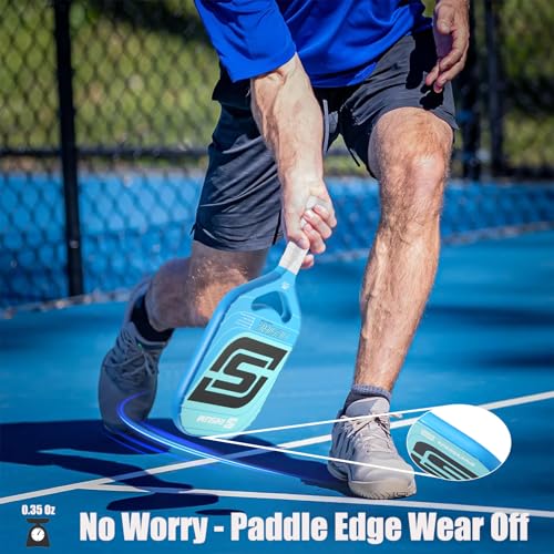 INSUM Pickleball Paddle Edge Guard Tapes Protection Tapes, Pre-Cut V, 20/23/26mm Width Protective Tapes for All Thickness Edges - color: Scales-Purple, size: Width 23mm