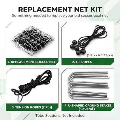 3-in-1 Soccer Goal with Rebounder & Backstop Net, Soccer Training Equipment for Backyard, Soccer Rebounder for Shooting, Passing & Ball Control, Kids & Youth - style: Standard Accessories