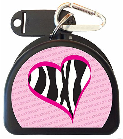 Mouth Guard, Retainer, Pacifier Mouthguard Case - XOXO - color: Black