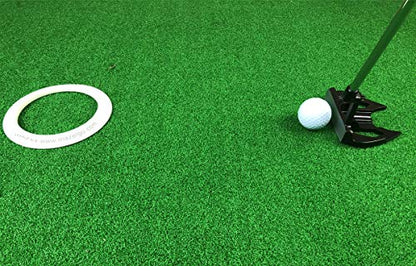MAZEL Golf Putting Cup/Ring for Training Aid Indoor & Outdoor - All-Direction Practice Hole Putting Accuracy Trainer - color: White Ring