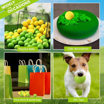 Junkin 80 Pcs Foam Golf Balls Practice Balls Realistic Feel and Flight Sport Training for Indoor or Outdoor Backyard Golf Training
