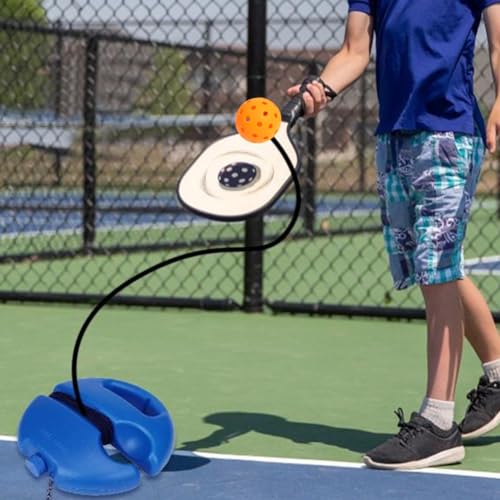 Match Buddy Pickleball Trainer,MatchBuddy Pickleball Training, Pickle Ball Rebound Practice Ball with String, Tennis Training Tool, Pickleball Equipment (Orange+2balls)