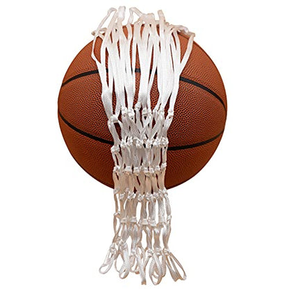 Sanung 2 Pack Basketball Nets Replacement 12 Loops Rim All-Weather Polyester Anti Whip with Carrying Bag for Standard Size and Home Use Basketball Hoop