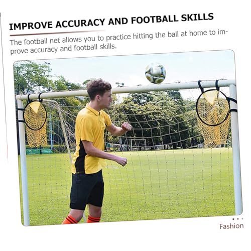 KICHOUSE Folding Football Practice Net for Backyard Training Lightweight Soccer Goal Use Improve Accuracy for Football Skills for Men Youth Athletes