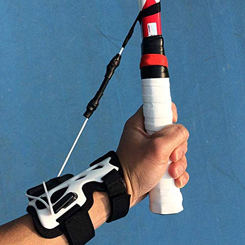 Professional Tennis Trainer Practice Serve Ball Machine Sports Training Tool, Tennis Power Resist System Resistance Band, Self-Study Correct Wrist Posture Accessories
