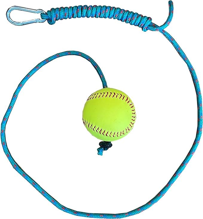 Softball Training Aid - Batting Trainer System - Combines Tee and Front Toss Into One Easy Drill - Develop Better Hitting Skills (Softball), Teal