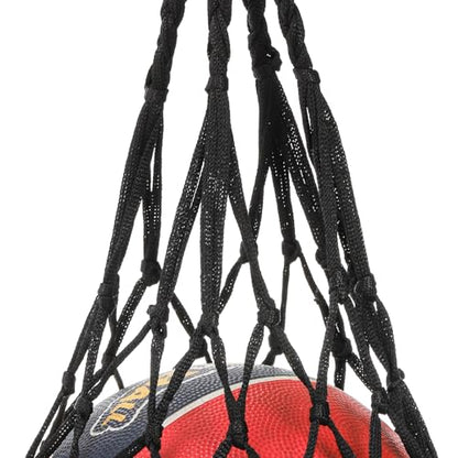 Jucoan 12 Pack Soccer Ball Bags, Single Ball Carrier Bags, Nylon Net Bags with Handles for Carrying Football Basketball, Volleyball, Fits Size 3, 4, 5