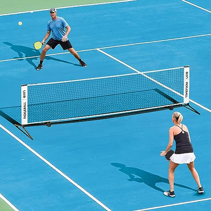 A11N SPORTS Badminton Net - Height Adjustable Volleyball Net for Junior Tennis, Soccer Tennis & Kids - Portable Driveway Pickleball Net for Indoor & Outdoor, 11ft/14ft/20ft Wide