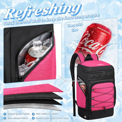 Basketball Backpack Bag Large Sports Bag with Separate Ball holder & Shoes compartment, Best for Basketball, Soccer,Volleyball,Gym - color: Pink