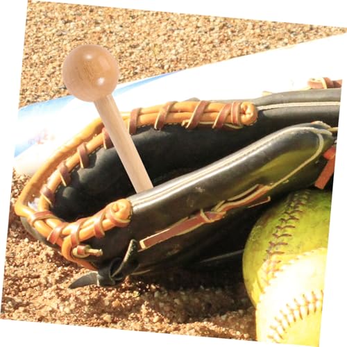 Ball Shaped Wooden Mallet for Softball Gloves Durable Glove Shaper Tool for Baseball Catchers Mitts Smooth Finish and Comfortable Grip Extend Your Gloves Lifespan