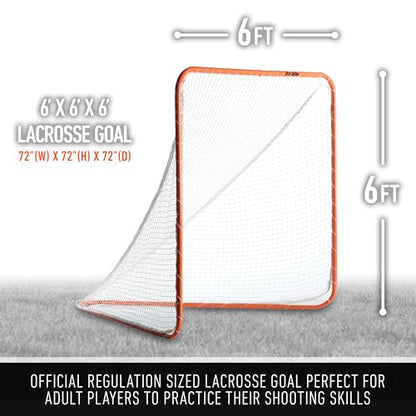 Franklin Sports Franklin Sports Backyard Lacrosse Goal - Kids + Adult Lacrosse Training Net - Lacrosse Training Equipment - Perfect for Youth + Adult Training - size: 72-Inch x72-Inch