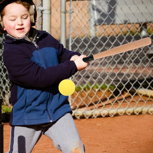 POPETPOP Solid Wooden Baseball Bat 21.25 Inch Handheld Training Bat for Youth and Adult Baseball Practice Durable One-Piece Design