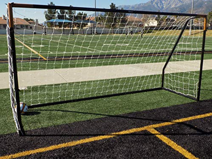 Premier 12 X 6 Ft. AYSO Youth Regulation Size Soccer Goal w/Weatherproof 4mm Net. 50MM Diameter Powder Coated/Corrosion Resistant Frame. 12x6 Foot Practice Aid. ONE Year Warranty!