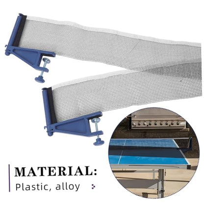 Toddmomy 1 Set Table Tennis Net: Indoor & Outdoor Table Tennis Net and Post Set - Portable Pingpong Netting with Clamps for Training and Family Fun