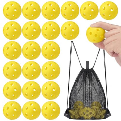 Lunmon 36 Pcs Practice Baseball 42mm Small Training Balls Plastic Hollow Softballs Golf Balls with a Drawstring Bag for Backyard Hitting Batting Training Indoor Outdoor Use