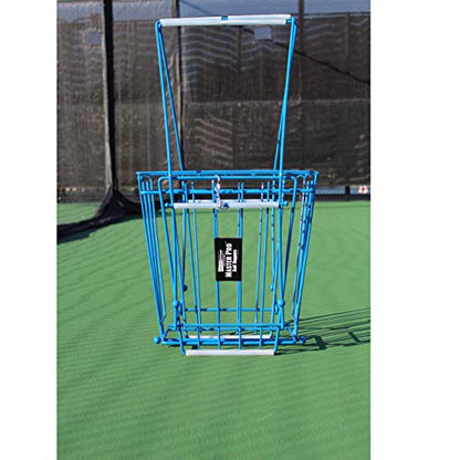 Oncourt Offcourt MasterPro 72-Ball Hopper - Tennis Ball Basket and Pick-Up | Holds 72 Balls | Easy Ball Pick-Up | No Tool Assembly | Adjustable Height | All Types of Tennis Balls | Easy-Grip Knobs