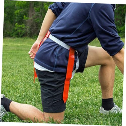 1Set Football Flag Belt Set for Youth Adults Belts Flags Goal Markers for Outdoor Football Games Training Activities