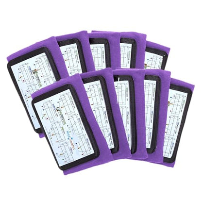 Football Play Wristbands - Youth Quarterback Gear - Wristband Playbook for Football and Softball Signs - color: Purple
