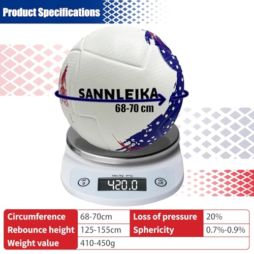 Storm Series Size 5 Soccer Ball for Beginners and Professional Soccer Match for All Level Soccer Players