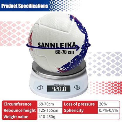 Storm Series Size 5 Soccer Ball for Beginners and Professional Soccer Match for All Level Soccer Players