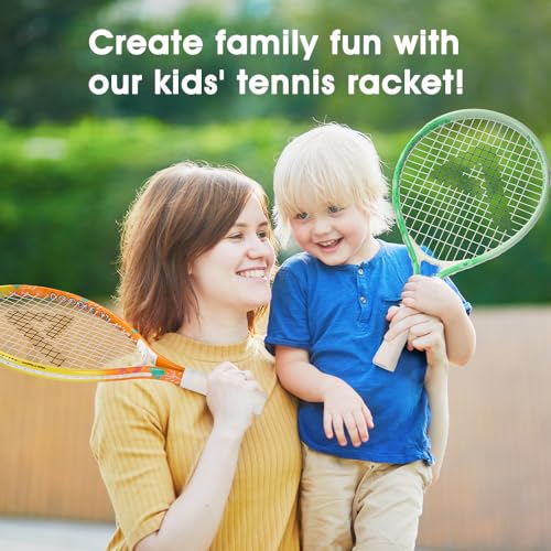 AMA SPORT Kids Tennis Racket for Junior Toddlers Starter Kit 17-25" Tennis Racquet for Girls and Boys with 420D Nylon Shoulder Strap Bag