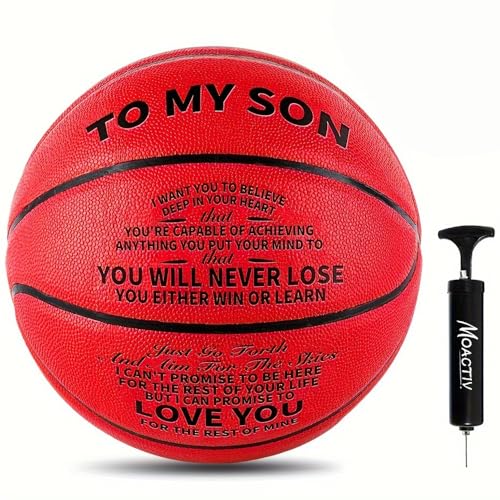 Special Basketball to Show Your Son How Much You Love Them for Kids!International Standard Size(Without a Pump)