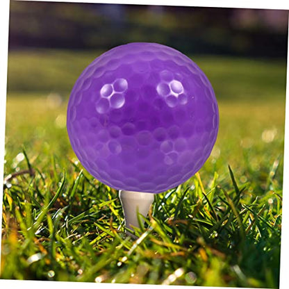 5pcs Golf Ball Professional Training Ball Replaceable Golfing Ball Colored Ball Outdoor Training Ball Professional Double-Layer Ball Daily Use Practicing Ball Synthetic Rubber