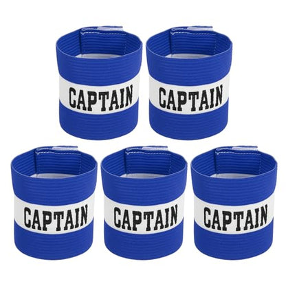 MECCANIXITY Soccer Captain Armband, Captain Arm Band for Soccer Elastic Captain C Arm Band Sport Captain Armbands for Football Team Training Youth & Adult - color: Blue