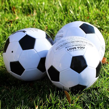 Traditional Black White Soccer Ball High Performance Diameter 21cm/ 8.3 Inch, I Love You Inspirational Soccer Gifts for Birthday Christmas - color: Meinen Sohn