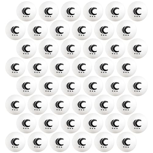 Cannon Sports 3-Star Table Tennis Balls - Professional Table Tennis Balls for Indoor & Outdoor Play - Perfect for Competition & Casual Games - Beer Pong Balls for Table Games - color: White, size: 48 Pack
