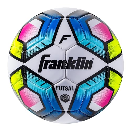 Franklin Sports Futsal Ball - Official Size Futsal Soccer Ball - Indoor and Outdoor - Size 3 Junior and Size 4 Official - size: 3, style: 1 Inflated Ball