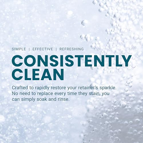 Retainer Cleanser Tablets Cleaner, Removes Odors Discoloration Stains and Plaque 2 Month Supply Denture Cleansers Retainers Mouth Guards Denture Bath Mint by M3 - size: 60 Count