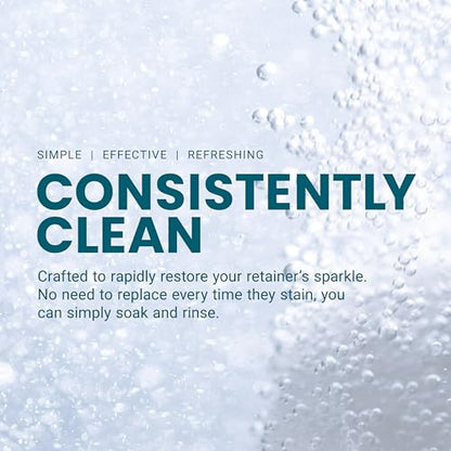 Retainer Cleanser Tablets Cleaner, Removes Odors Discoloration Stains and Plaque 2 Month Supply Denture Cleansers Retainers Mouth Guards Denture Bath Mint by M3 - size: 60 Count