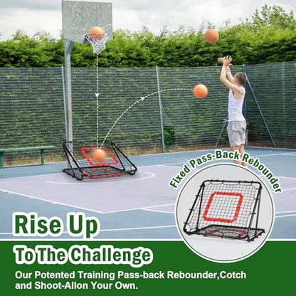 BaseGoal Baseball and Softball Rebounder Net,Baseball Rebounder,Volleyball Rebounder,Pitch Back Net,Multi-Sport Training Rebound Screen,with Pitching Target,Easy Adjustable Angles - size: 33.5x33.5 IN, style: Black
