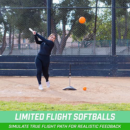 GoSports 12 Pack Limited Flight Training Balls - Choose Baseball or Softball - Regulation Size - style: Softball 12 Pack