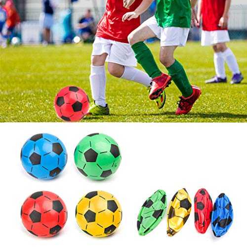 20cm Children Training s Children Soccer Training School Gift Inflatable Football Environmentally Friendly PVC, As Pic Shows