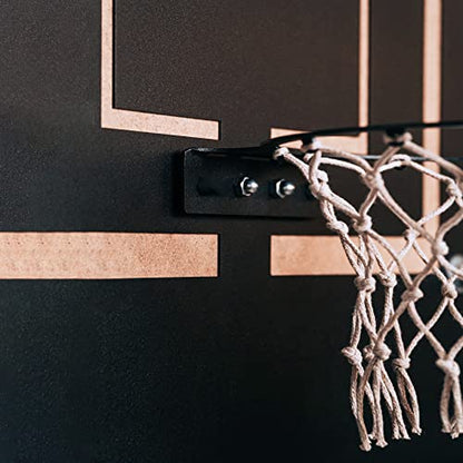 Basketball Hoop Metal Wall Decor, Wall Mounted Game Room Office Playroom Wall Art, Basketball Gifts, Office Decor, Extraordinary Gift (Basketball, Craft, Small)