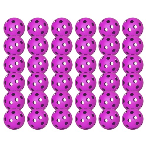 6 Pack Sports Outdoor Pickleballs - 40 Pickleball Balls - USA Pickleball Balls (USAPA) Approved - Official US Open Ball - color: Purple, style: 36 - Pack