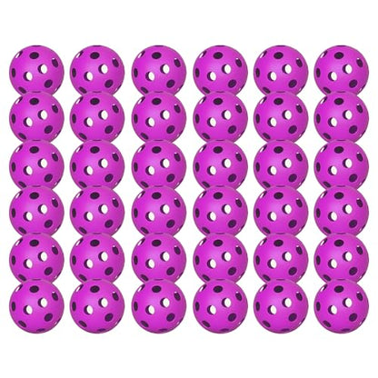 6 Pack Sports Outdoor Pickleballs - 40 Pickleball Balls - USA Pickleball Balls (USAPA) Approved - Official US Open Ball - color: Purple, style: 36 - Pack