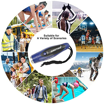 Electronic Whistles, Loudest Electric Whistles 3 Tones High Volume Whistle Hand Held for Coaches Referees Training Whistle Bulk, Outdoor Hiking Emergency Rescue Whistle Gifts - color: Blue