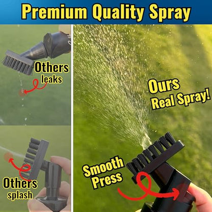 2025 Steel Wire Retractable Clip, Golf Brush, Golf Accessories, Golf Club Cleaner, Golf Water Brush, 5oz, Perfect Golf Gift for Men & Women, Golf Club Spray Brush, Golf Item, USA company (Black)