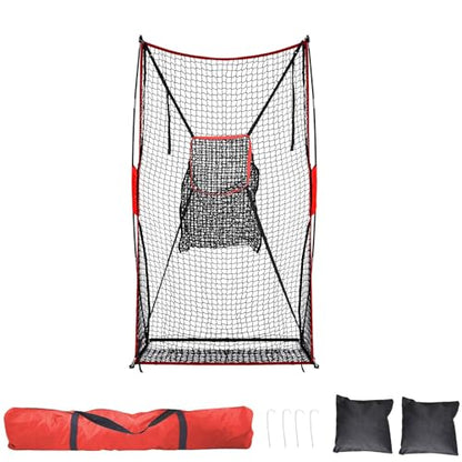 Football Kicking Cage: Quarterback Training Net for Passing Accuracy, Outdoor Practice for Youth & Adults - size: 7x4FT with Target