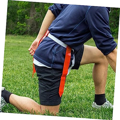 BESPORTBLE 1set Football Flag Belt Set Includes Waist Flags Markers and Storage Bag for Youth Reunions and Outdoor Games