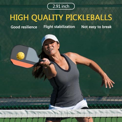 6 Pack Sports Outdoor Pickleballs - 40 Pickleball Balls - USA Pickleball Balls (USAPA) Approved - Official US Open Ball - color: Yellow, style: 6 - Pack