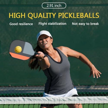 6 Pack Sports Outdoor Pickleballs - 40 Pickleball Balls - USA Pickleball Balls (USAPA) Approved - Official US Open Ball - color: Yellow, style: 6 - Pack