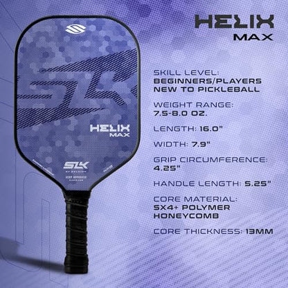 Selkirk Sport SLK Helix Pro Camo Hex Pickleball Paddle & Pro S1 12pk Pickleball Ball Bundle