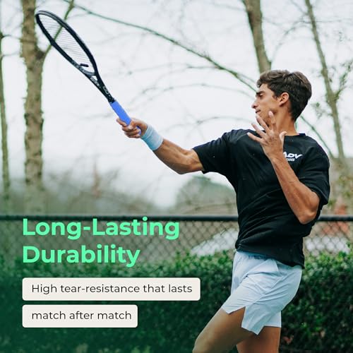 ADV Dry Tennis Overgrip Tape - 3, 6, 12, 30, 60 Pack - FeltTac Tennis Racket Grip Tape - Ultra Absorbent Tennis Grip Tape - Comfort Tennis Racket Grips - Tennis Grips Overgrip - color: 3-Pack White