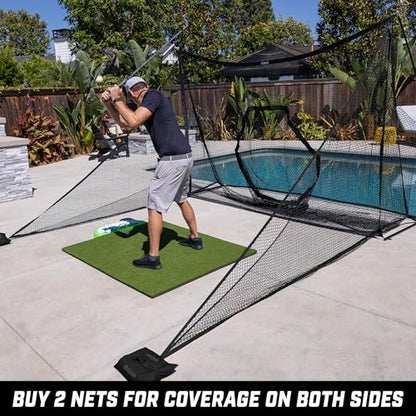 GoSports Shank Net Attachment for Golf Hitting Nets - Black or Red - color: Black